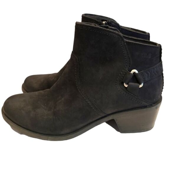 Teva Foxy Waterproof Black Suede Bootie, Side-zip Closure | 9 - Picture 4 of 12